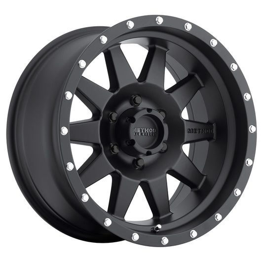 Method MR301 The Standard 15x7 -6mm Offset 6x5.5 108mm CB Matte Black Wheel - awdtuningtx